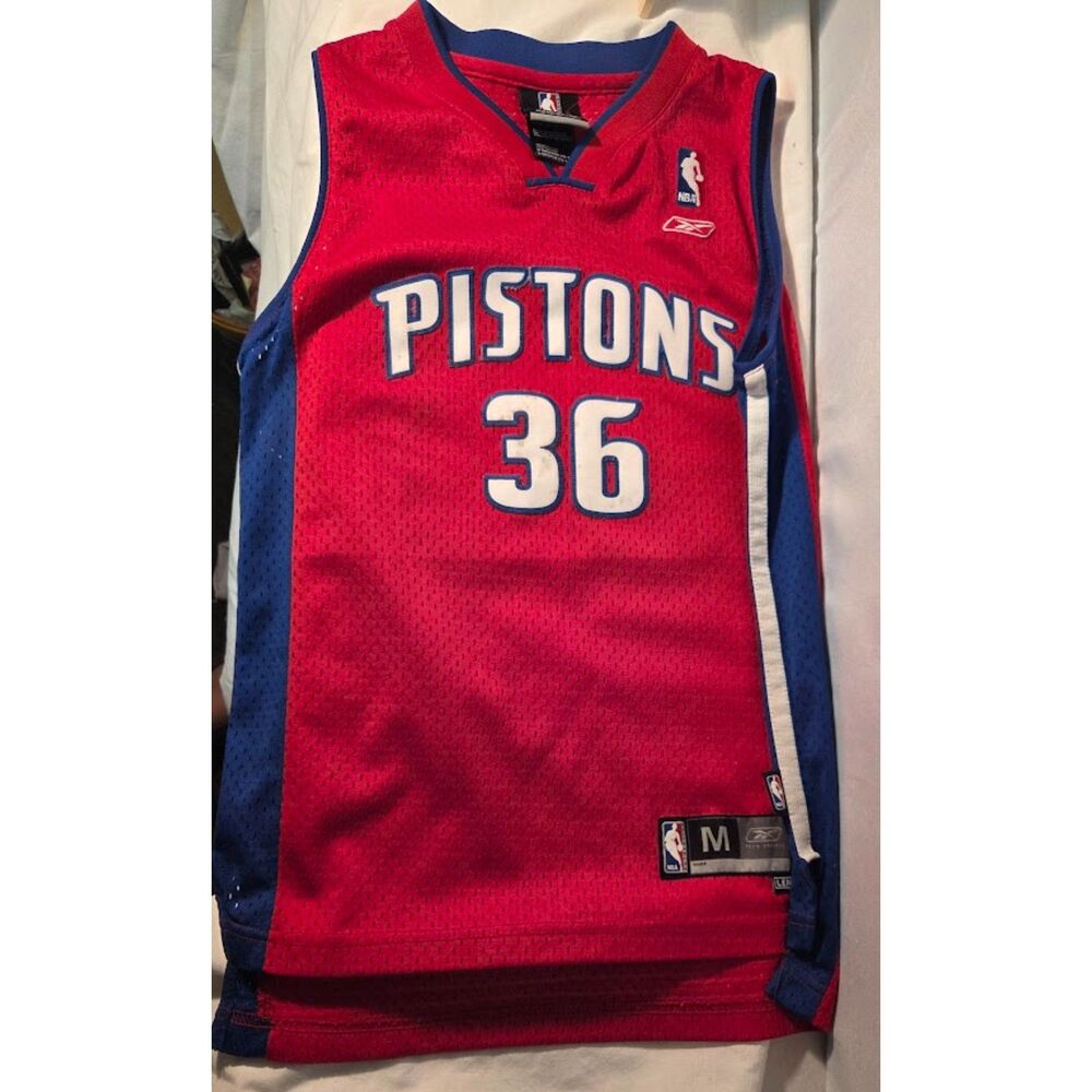 Detroit Pistons Ben Wallace #36 Youth Reebok NBA Jersey Size Medium 10-12